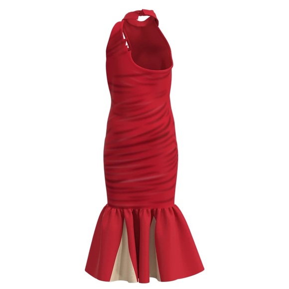 CRUELLA DEVILLE 101 DALMATIANS HALLOWEEN RED DRESS COSTUME DISNEY - Picture 5 of 6